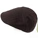 SOFT WOOL PINSTRIPE IVY EAR FLAPS DRIVER GOLF CAP HAT * BROWN - Large / Extra Large