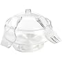Prodyne AB-3-D Salad On Ice with Dome Lid - Acrylic Salad Bowl and Servers