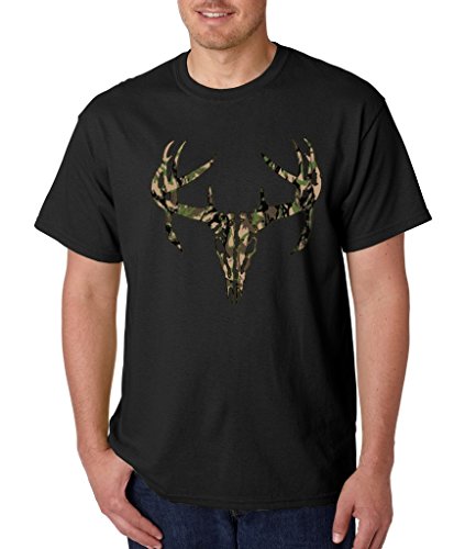 Deer Skull Green Camo T-shirt Lucky Hunting Shirt Shirts