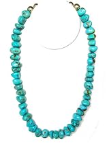 Necklace Natural Turquoise Medium Nuggets