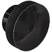 DimcoGray Black Phenolic Knurled Clamping Knob Female, Brass Insert: 10-32" Thread x 5/16" Depth, 1" Diameter x 21/32" Height x 5/8" Hub Dia, 5/16" Hub Length (Pack of 10)