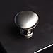 1-1/4 in. Satin Nickel Modern Round Cabinet Knob 25-Pack