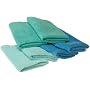 DII Microfiber Cloth, Blues, Set of 6