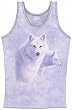 Tank Top "Graceful White Wolves" in Junior's and Women's Sizes (See Product Description for Women's Sizes)