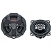 4 Inch 2 Way Coaxial Speakers 160w Peak Carbon Mica Cone Woofer Hybird Surround