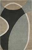 Rizzy Rugs FN-1450 2-Foot-by-3-Foot Fusion Area Rug, Contemporary Gray