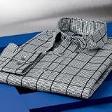 Chevron \ Windowpane Pattern Sport Shirt