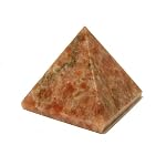 Sunstone Pyramid 01 Red Metallic Orange Sheen Crystal Gemstone Healing 2.3