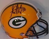 AJ HAWK SIGNED AUTOGRAPHED GREEN BAY PACKERS MINI HELMET + HOLOGRAM