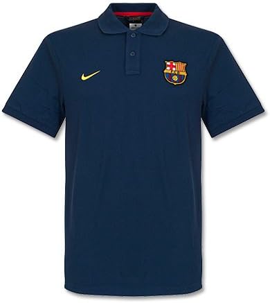 2013-14 Barcelona Nike Authentic Polo Shirt (Navy)