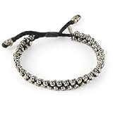 M.Cohen Black Wax Cord With Mini Sterling Silv