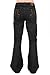Men's 60's 70's Indie Retro Black Vintage Stonewash Bellbottom Super Flares