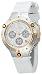 41w9wm6k45L. SL75  Nautica Unisex NSR06 White Resin Chronograph Watch #19528L