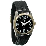 Low Vision Watch Mens w Black Face Leather Band