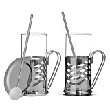 Premier Housewares Set tazze Cusco per Irish coffee da 6 pezzi con sottotazza e mixer