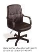 BLACK LEATHER OFFICE CHAIR