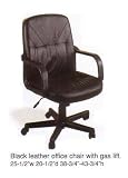 BLACK LEATHER OFFICE CHAIR