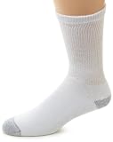 Hanes Men's 10-Pack Classics Cushion Crew Socks,White,Shoe Size 6-12