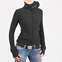BENCH Cockney Funnel Neck Fleece schwarz Originalware Garantie,  Größe:S