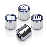 New York Giants Chrome Tire Stem Valve Caps