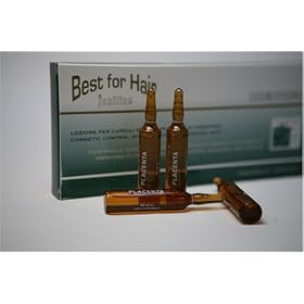 Best for Hair - Hair Loss Controlling Formula with Placenta Extracts. 12 Vials. Made in Italy