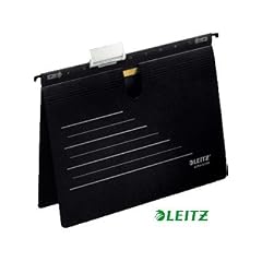 Leitz 19243095 H�ngehefter Alpha Active, kaufm�nnische Heftung, Colorspankarton, schwarz