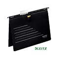 Leitz 19243095 H�ngehefter Alpha Active, kaufm�nnische Heftung, Colorspankarton, schwarz