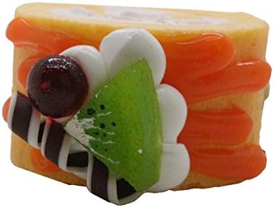 Japan Kawaii Passion Kiwi Swiss Fruity Cake Roll Squishy.