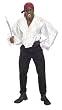 Satin Pirate Costume Shirt - Adult Std.