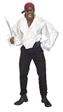 Satin Pirate Costume Shirt - Adult Std.