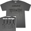Beatles 'Abbey Road - Brick Wall' 2-sided charcoal tee