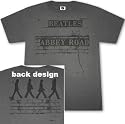 Beatles 'Abbey Road - Brick Wall' 2-sided charcoal tee