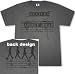 Search : Beatles 'Abbey Road - Brick Wall' 2-sided charcoal tee