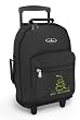 Don't Tread on Me Rolling Backpack Gadsden Flag - Wheeled Travel or School Carry-On Travel Bags with Wheels - Best Quality-