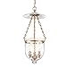 Hampton 3-Light Pendant - Aged Brass Finish with Clear Diamond Cut Glass Shade