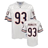 Chicago Bears Adewale Ogunleye Reebok #93 White Replica Jersey, XXXXX-Large