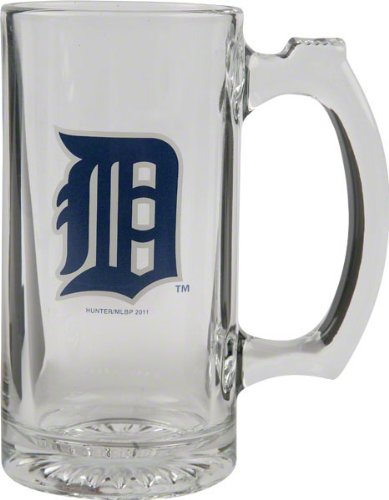 Detroit Tigers Beer Mug: 3D Logo Glass Tankard