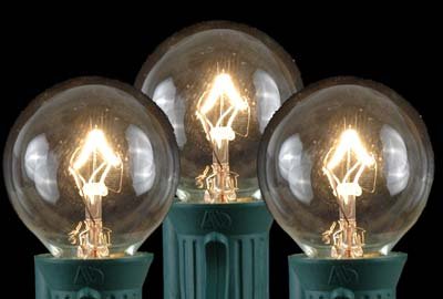 Novelty Lights, Inc. G30 Globe Shaped Christmas Replacement Bulbs, Candelabra Base (C7/E12), 25 Pack