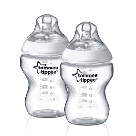 Tommee Tippee Closer to Nature Easi-vent 260ml BPA-free Feeding Bottles (2-Pack)