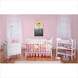 BSF Baby Sleigh 3 Piece Complete Nursery Set Box 1, White