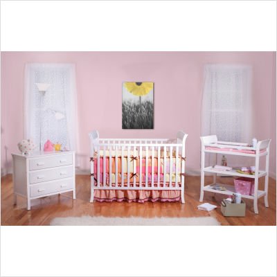 BSF Baby Sleigh 3 Piece Complete Nursery Set Box 1, White
