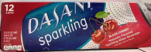 Dasani Sparkling Black Cherry Water - Fridgepack 12 Cans of 12 Oz