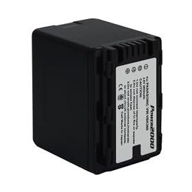 Panasonic HDC-HS60K Camcorder Battery Lithium-Ion 3800mAh - Replacement for Panasonic VW-VBK360 Battery