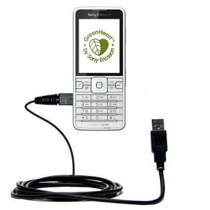 Classic Straight USB Cable for the Sony Ericsson Naite A with Power Hot Sync and Charge capabilities - uses Gomadic TipExchange Technology