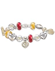 NFL Kansas City Chiefs #1 Fan Charm Bracelet: Go Chiefs! by The Bradford Exchange