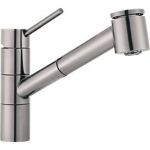 Franke FF2080 Top Lever Pull-Out Sprayer Faucet: Stylox Satin Nickel