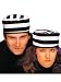 Convict Hat Prisoner Hat Stripped Hat Jail Prison Handcuffs