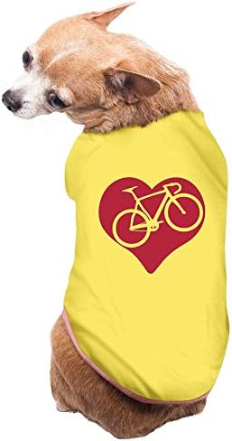 YXMXL Love Cycling Small Pet Dog Vest Pet Clothes Yellow