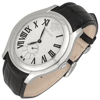 Versace Watches, Versace Bond Street -Men's Black Crocodile Leather Watch, Mens Watches, Mens Versace Watches