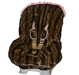 Missy Mink/Brown with Trim TODDLER CAR SEAT COVER